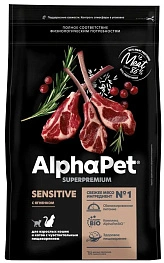 Сухой корм ALPHAPET Superpremium Chicken для взрослых кошек и котов, с цыпленком, 3 кг