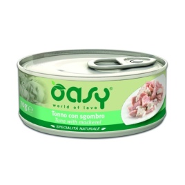 Oasy Wet cat Specialita Naturali Tuna Mackrel дополнительное питание для кошек с тунцом и скумбрией в консервах - 70 г (1 шт)