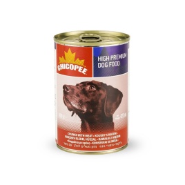 Chicopee Dog Chunks Meat консервы для собак всех пород и возрастов с кусочками говядины в соусе - 400 г