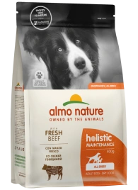 Сухой корм Almo Nature для взрослых собак со свежей говядиной и коричневым рисом, 400 г