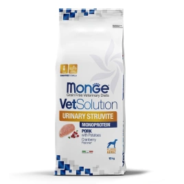 Диетический корм Monge VetSolution Dog Urinary Struvite для собак, при заболеваниях мочеполовой системы и струвитном течении МКБ, 12 кг