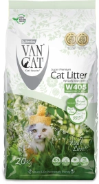 Van Cat комкующийся наполнитель "100% натуральный", без пыли, 20 кг
