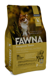 Сухой корм Fawna с лососем, тыквой и красными ягодами для кошек, профилактика МКБ, 3 кг