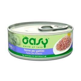 Oasy Wet cat Specialita Naturali Kitten Tuna дополнительное питание для котят с тунцом в консервах - 70 г (1 шт)