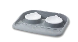 Пластиковая миска SAVIC Butler для животных с подставкой и мисками (2 шт.), 0,3 л
