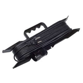 Удлинитель на рамке УС-1-10 1 розетка, без заземления, ПВС 2х1,0, 10м (1/10)