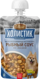 Влажный корм «Деревенские лакомства» рыбный соус из лосося для собак, 90 г