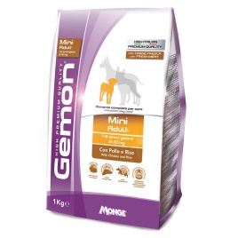 Gemon Dog Mini сухой корм для взрослых собак мелких пород с курицей и рисом - 1 кг