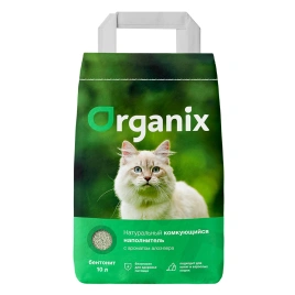 Наполнитель Organix комкующийся с ароматом алоэ вера, 16 л