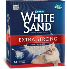 Наполнитель White Sand комкующийся "Экстра", без запаха, 5.1 кг
