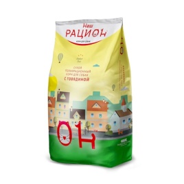 Наш рацион сухой корм для взрослых собак с говядиной 3 кг