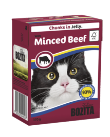 Bozita кусочки в желе с рубленой говядиной для кошек - 370 г