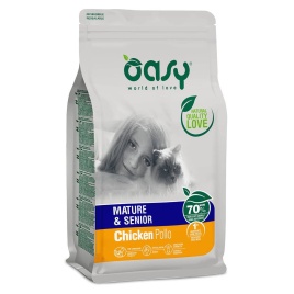 Oasy Dry Cat сухой корм для взрослых кошек и котов старше 7 лет - 300 г