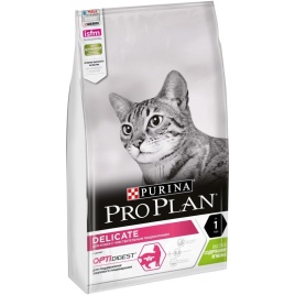 Сухой корм Purina Pro Plan Delicate для кошек с чувствительным пищеварением и привередливых к еде с ягненком - 7 кг