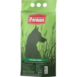 Каша для собак Четвероногий гурман 4 злака - 3 кг