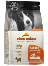 Сухой корм Almo Nature для взрослых собак со свежим ягненком и коричневым рисом, 400 г