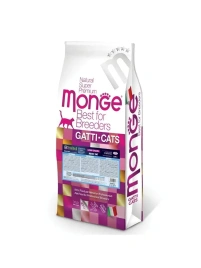 Сухой корм Monge BWild Low Grain с анчоусом для взрослых кошек, 10 кг