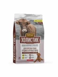 Сухой корм «Деревенские лакомства» Holistic Премьер для собак средних и крупных пород с говядиной и рисом, 7 кг