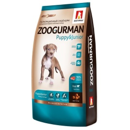 Зоогурман сухой корм для щенков с телятиной - 12 кг