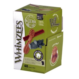 Whimzees Микс лакомство для собак палочки, щетки и крокодильчики S 48 шт 1 ш