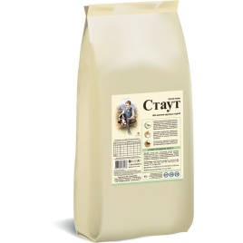 Стаут сухой корм для щенков крупных пород с мясом и злаками - 15 кг