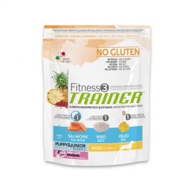 Сухой корм Trainer Fitness3 No Gluten Mini Puppy&Junior Salmon and Rice на основе лосося и риса 2 кг