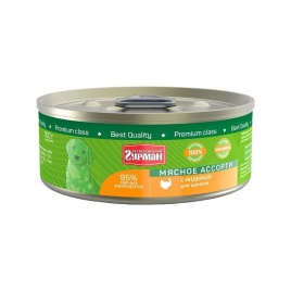 Четвероногий Гурман Мясное ассорти с индейкой для щенков 100 г