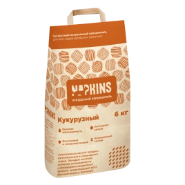 Наполнитель Napkins кукурузный, 8.5 л