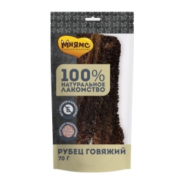 Мнямс лакомство для собак рубец говяжий 70 г