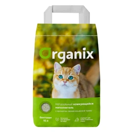 Наполнитель Organix комкующийся с ароматом свежескошенной травы, 16 л