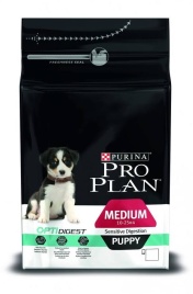 Сухой корм Purina Pro Plan Medium Puppy Sensitive Digestion для щенков средних пород, ягнёнок и рис, 18 кг