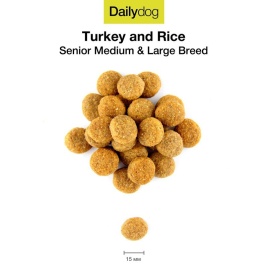 Сухой корм Dailydog Senior Medium Large Breed для пожилых собак средних и крупных пород с индейкой и рисом 3 кг
