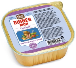 Solid Natura Dinner Mini ламистер для собак маленьких пород, ягненок - 150 г