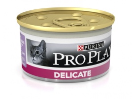 Влажный корм Purina Pro Plan Delicate для взрослых кошек с чувствительным пищеварением с индейкой - 85 г