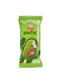 ДЕСЕРТ ''КАКТУС' замороженный с ароматом йогурта со вкусом кактуса с кусочками сушеной малины 60г