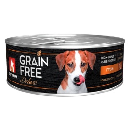 Зоогурман Grain Free Deluxe влажный корм для взрослых собак всех пород с гусем - 100 г