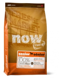 NOW Fresh Grain Free сухой беззерновой корм для пожилых собак и собак, склонных к избыточному весу, с индейкой, уткой и овощами - 11.3 кг