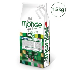 Сухой корм Monge Natural Maxi Adult с курицей для взрослых собак крупных пород, 15 кг