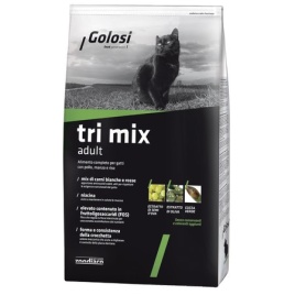 Golosi Cat Adult Tri Mix сухой корм для кошек с курицей, говядиной и рисом - 400 г