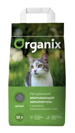 Наполнитель Organix впитывающий для кошачьего туалета, с ароматом свежескошенной травы, 32 л
