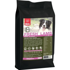 Сухой низкозерновой корм Blitz Adult для взрослых собак с ягненком - 1,5 кг