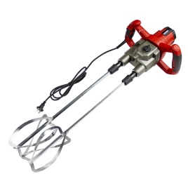 Строительный миксер СИЛАЧ ДЭМ-1800 (1800Вт, 2 скор, 0-500/0-600об/мин, насадки в комплекте) (1/2)