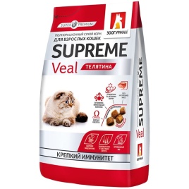 Сухой корм Зоогурман для взрослых кошек с телятиной - 350 г