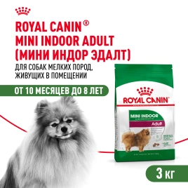 Сухой корм Royal Canin Mini Indoor Adult для собак, 10 кг