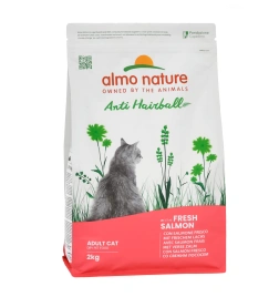 Сухой корм Almo Nature Hairball для взрослых кошек со свежим лососем, 2 кг