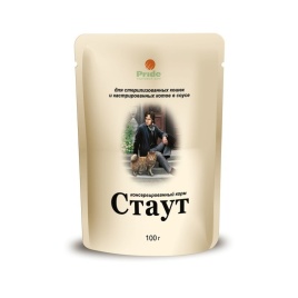 Стаут влажный корм для взрослых стерилизованных кошек и кастрированных котов всех пород с мясом, рыбой и овощами в соусе - 100 г