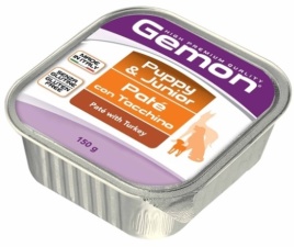 Gemon dog для щенков паштет с индейкой 150 г