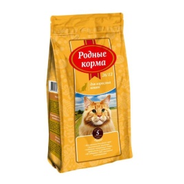 Родные корма сухой корм для взрослых кошек с курицей 2,045 кг