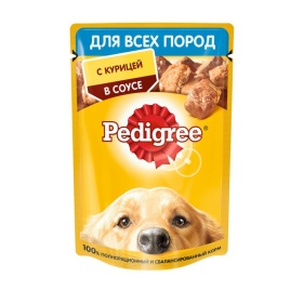 Pedigree влажный корм для взрослых собак с курицей в паучах - 85 г