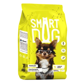 Сухой корм Smart Dog для взрослых собак всех пород, с курицей и овощами, 3 кг